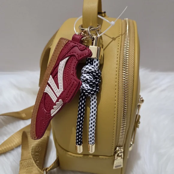 Steve Madden Yellow Backpack With Bag Charms NWT - Picture 4 of 6